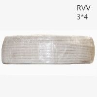 供应翼航电线 RVV3*4  铜芯多股软护套线 足方足米 保质保量 