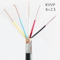 供应翼航KVVP 8*2.5 铜芯屏蔽控制电缆 足方足米 保质保量