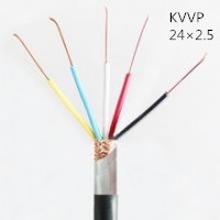 供应翼航KVVP 24*2.5 铜芯屏蔽控制电缆 足方足米 保质保量