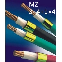 供应翼航线缆MZ 3*4+1*4煤矿用电钻橡套软电缆足方足米