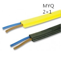 供应翼航线缆MYQ 2*1煤矿用移动轻型橡套软电缆足方足米