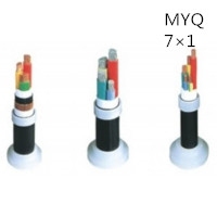 供应翼航线缆MYQ 7*1煤矿用移动轻型橡套软电缆足方足米